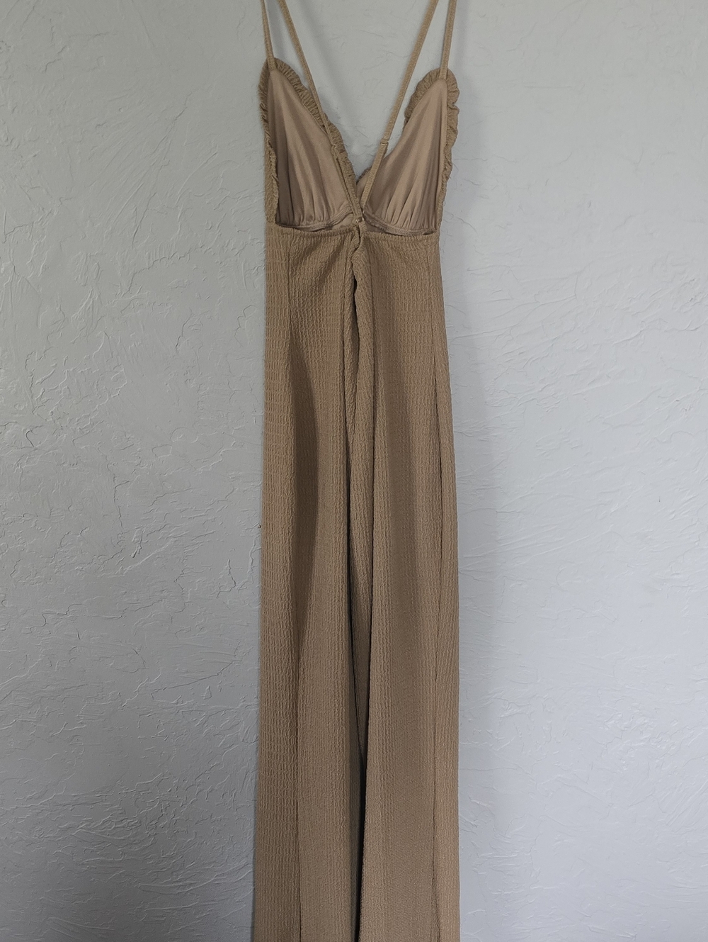 Stunning Fashion Nova Khaki Romper Size Small Women - Picture 3 of 8